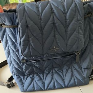 Kate Spade Navy Blue Cinch Backpack
